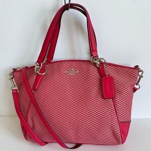 COACH KELSEY Satchel Small JACQUARD Crossbody Bag F57244
